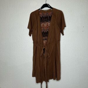 Woman’s MISS ME Wrap Dress Short Sleeve Size Small